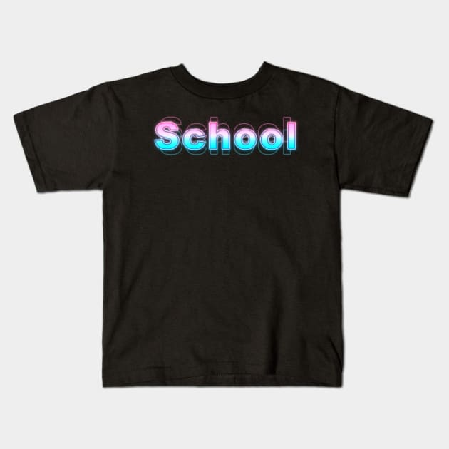 School Kids T-Shirt by Sanzida Design